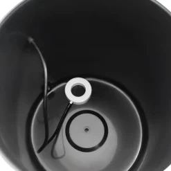 Hydroponiskt odlingssystem - kit - 7 delar - 20 l odlingshinkar - jordlös odling - med luftpump - svart