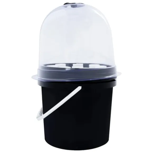 Hydroponiskt system, inomhusodlingskit, automatiserad cykelmist,svart