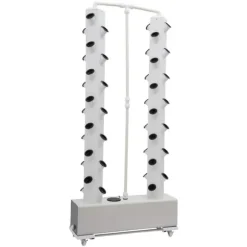 Hydroponiskt växtkit, 56 planteringshål, hållbar design,VIT