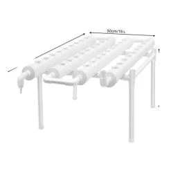 Hydroponiskt växtkit, 36 växtplatser, vertikal planterare,VIT