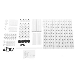 Hydroponiskt växtkit, 3-nivåstruktur, 108 planteringsplatser,VIT