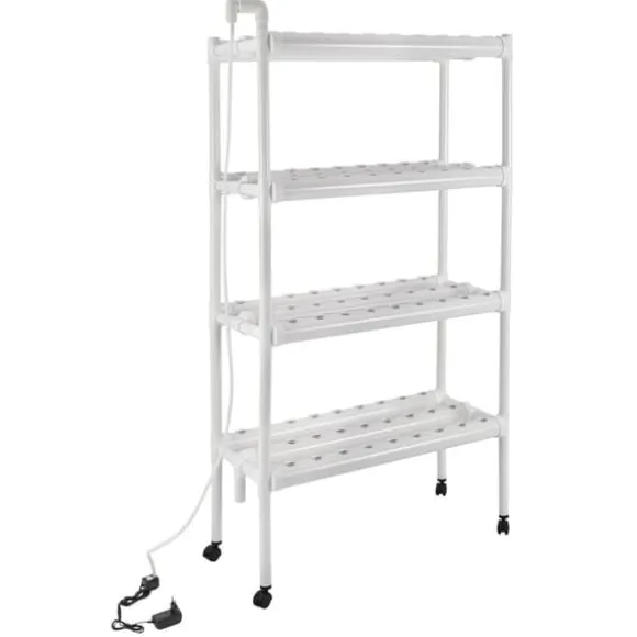 Hydroponiskt växtsystem, 108 växtkapacitet, komplett med pump,VIT