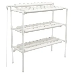 Hydroponiskt växtsystem, 90 växtplatser, hållbar PVC-konstruktion,VIT