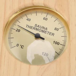 Hygrometer termometer bastu två i ett, inomhusfuktighet och temperaturmätning basturum träbastuhygometer, lämplig för hemmabastu
