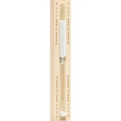 2-i-1 Bastutermometer & hygrometer med sandur i massiv furu | Färg: Naturlig | Storlek: 15 min