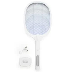 2-i-1 Uppladdningsbart Insektsdödande Racket med UV-ljus Elecfly InnovaGoods