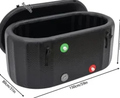 Icbadkar, Stor Kapacitet, Lätt Att Montera,svart