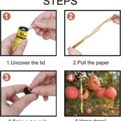 INF Fluga fällande flugfångare papper 8-pack