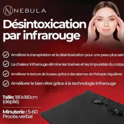 Infraröd bastukåpa Nebula 500W | Bärbar, Vattentät, Avkoppling