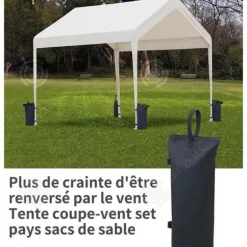 INN 8 st Fast sandsäck för tält i tyg 50x20cm Oxford järngård Fast sandsäck för tält Sandsäck för utomhusparasoll