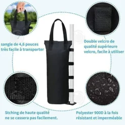 INN 8 st Fast sandsäck för tält i tyg 50x20cm Oxford järngård Fast sandsäck för tält Sandsäck för utomhusparasoll