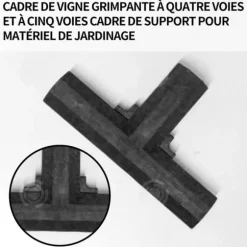 INN Gardening Växthus PVC-ramkopplingar Heavy Duty stabilt fäste koppling för växthusram Lämplig för spaljé