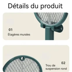 INN Myggfälla 450 mAh uppladdningsbar via USB 3 lägen för inomhus- och utomhusbruk Grön
