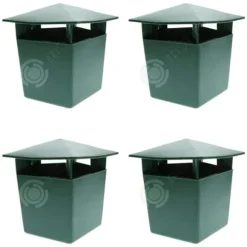 INN snigelfälla 13x10,5 cm 4 stycken snigelfångare i plast Ölsnäckfångare för att fånga sniglar och sniglar