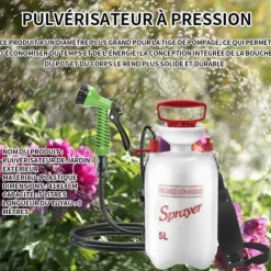 INN Tryckspruta 5L förtrycksspruta spruta trädgårdsbevattning och sprutning trädgård liten vattning