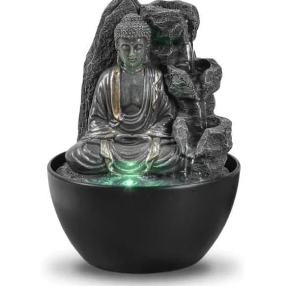Inomhus fontän Buddha Avkopplande ZenLight