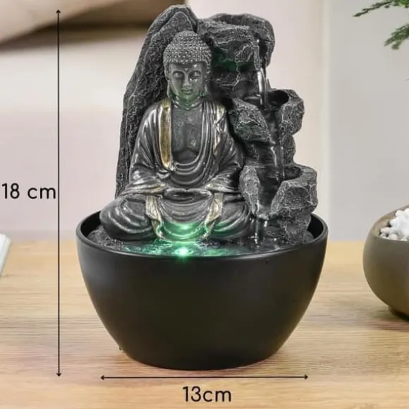 Inomhus fontän Buddha Avkopplande ZenLight