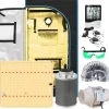 Inomhusodlingstält, Dimbara LED-oddlampor, Full Ventilationssystem, Flera Storlekar,80x80x160CM Kits80x80x160CM Kit