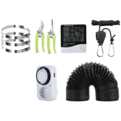 Inomhusväxtväxttermometer, Hygrometer, Timer,1 set