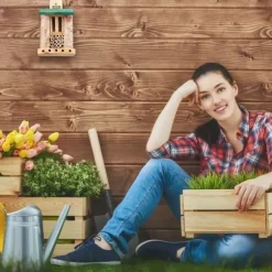 Insekthotell, 25x15x11,5 cm, Grön