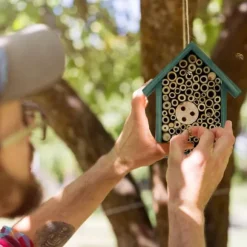 Insekthotell, 20x17x8,5 cm, Grön