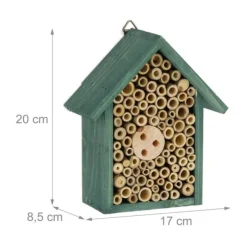 Insekthotell, 20x17x8,5 cm, Grön
