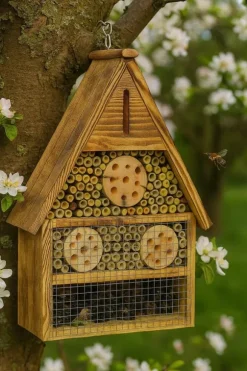 Insekthotell XXL 15.2 – hus för bin, humlor och nyckelpigor – trädgård