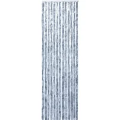 Insektsdraperi silver 56x200 cm chenille