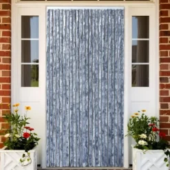 Insektsdraperi silver 90x220 cm chenille