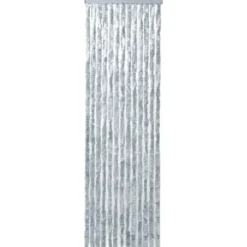 Insektsdraperi vit och grå 118x220 cm chenille