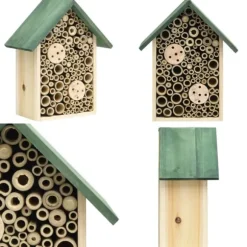 Insektshotell 2 st 23x14x29 massivt granträ - Insektshotell - Insekts Hotell - Home & Living