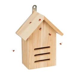 Insektshotell, granträ, 22x17x10 cm, natur