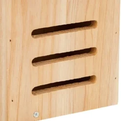 Insektshotell, granträ, 22x17x10 cm, natur