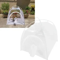 Insektsnätbur Växthus Återanvändbara Hopfällbara Mini Växtfjärilar Avelsburar