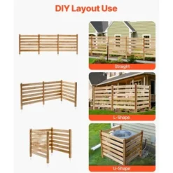 Insynsskydd, 91,4x91,4x91,4 cm, Trä, Utomhusavskärmning