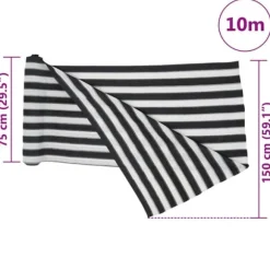 Insynsskyddsnät HDPE - Skyddar mot insyn och UV-strålning | Färg: Antracit/Vit | Storlek: 1,5x10 m