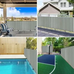 Insynsskyddsnät i grön och vit HDPE 150 g/m² | Storlek: 1,5x25 m