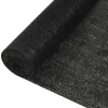 Insynsskyddsnät svart 1,5x50 m HDPE 195 g/m²