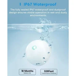 Intelligent Vattendetekter Meross 3-pack med Hub - Kompatibel med Apple HomeKit