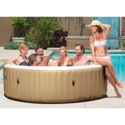 INTEX Bubbelpool rund PureSpa 216x71 cm 6 personer