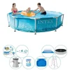 Intex metallram Rund Beachside 305x76 cm - Deluxe Pool Set