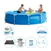 Intex metallram Rund 305x76 cm - 7-delad - Poolset