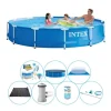 Intex Metallram Rund 366x76 cm - Poolpaket
