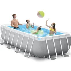 INTEX Pool set Prism Frame rektangulär 400x200x100 cm