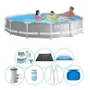 Intex Prism Ram Rund 366x76 cm - 8 delar - Swimming Pool Super Deal