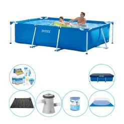 Intex Ram Pool Rektangulär 260x160x65 cm - Pool Plus Tillbehör