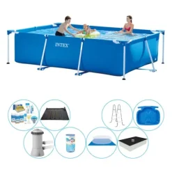 Intex Rampool rektangulär 300x200x75 cm - Deluxe Poolpaket