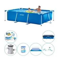 Intex Rampool rektangulär 260x160x65 cm - Simbassäng med tillbehör