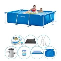Intex rampool rektangulär 220x150x60 cm - 8-delad - Swimming Pool Super Deal