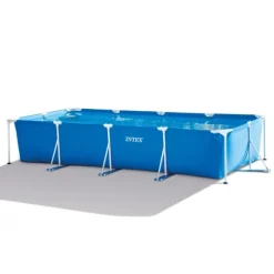 Intex rektangulär ram swimmingpool - 450 x 220 x 84 cm - Blå - ingår Tillbehör CB74